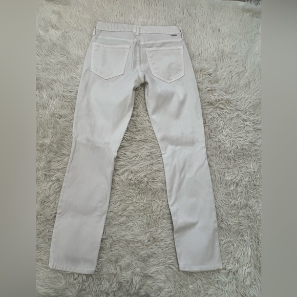 MOTHER Denim The Looker Crop in White Glass Slipper - Size 26 - Picture 3 of 11